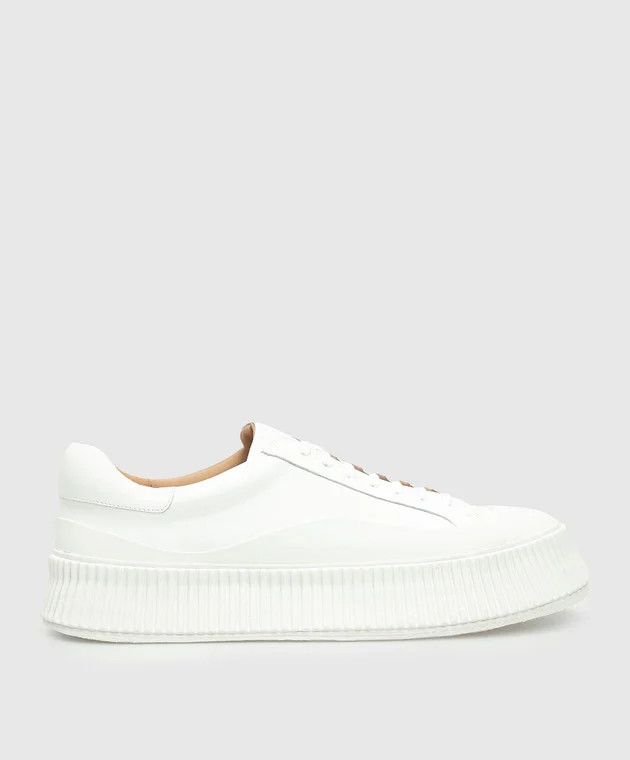 Jil Sander Jil Sander Vulcanized Low Top Leather Sneakers Size US 9 / IT 39 - 3 Thumbnail