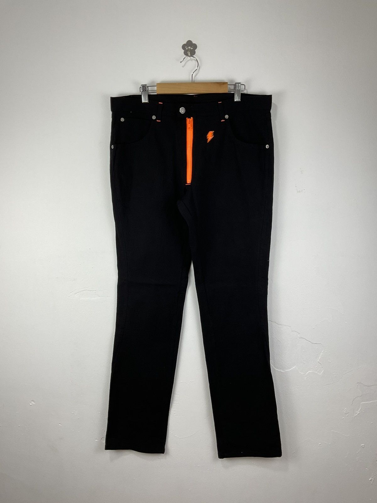 image of W Lt Walter Van Beirendonck x Walter Van Beirendonck 90's Walter Van Beirendonck Zipper Pants in Bl