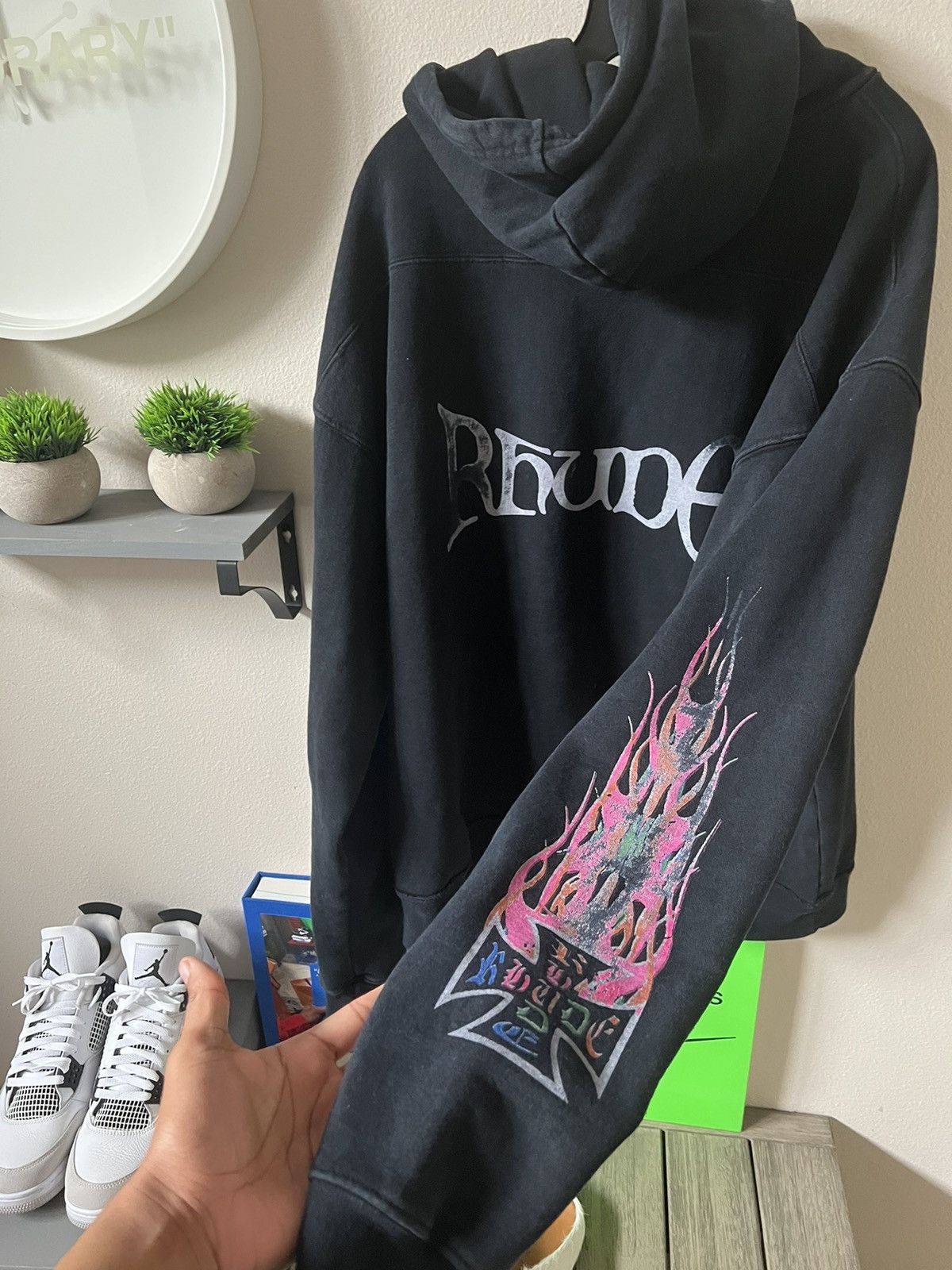 Rhude Rhude Flame Logo Hoodie Size US L / EU 52-54 / 3 - 7 Thumbnail