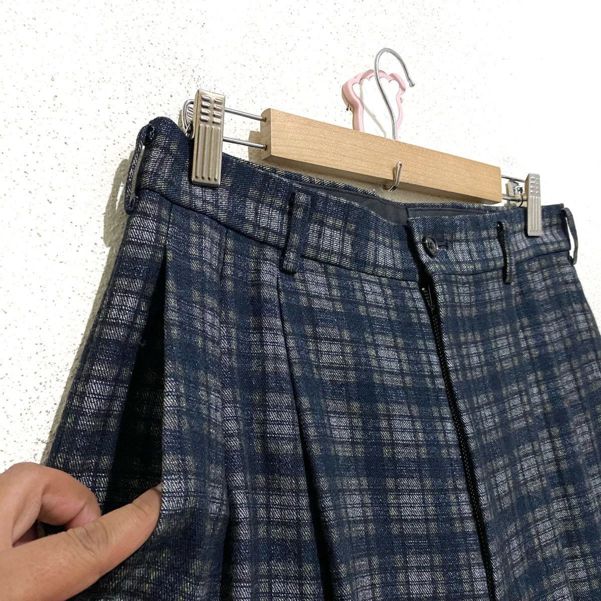 Comme des Garcons Vintage Almost Deadstock AD1997 CDG Wool Checkered Pants Size US 30 / EU 46 - 2 Thumbnail