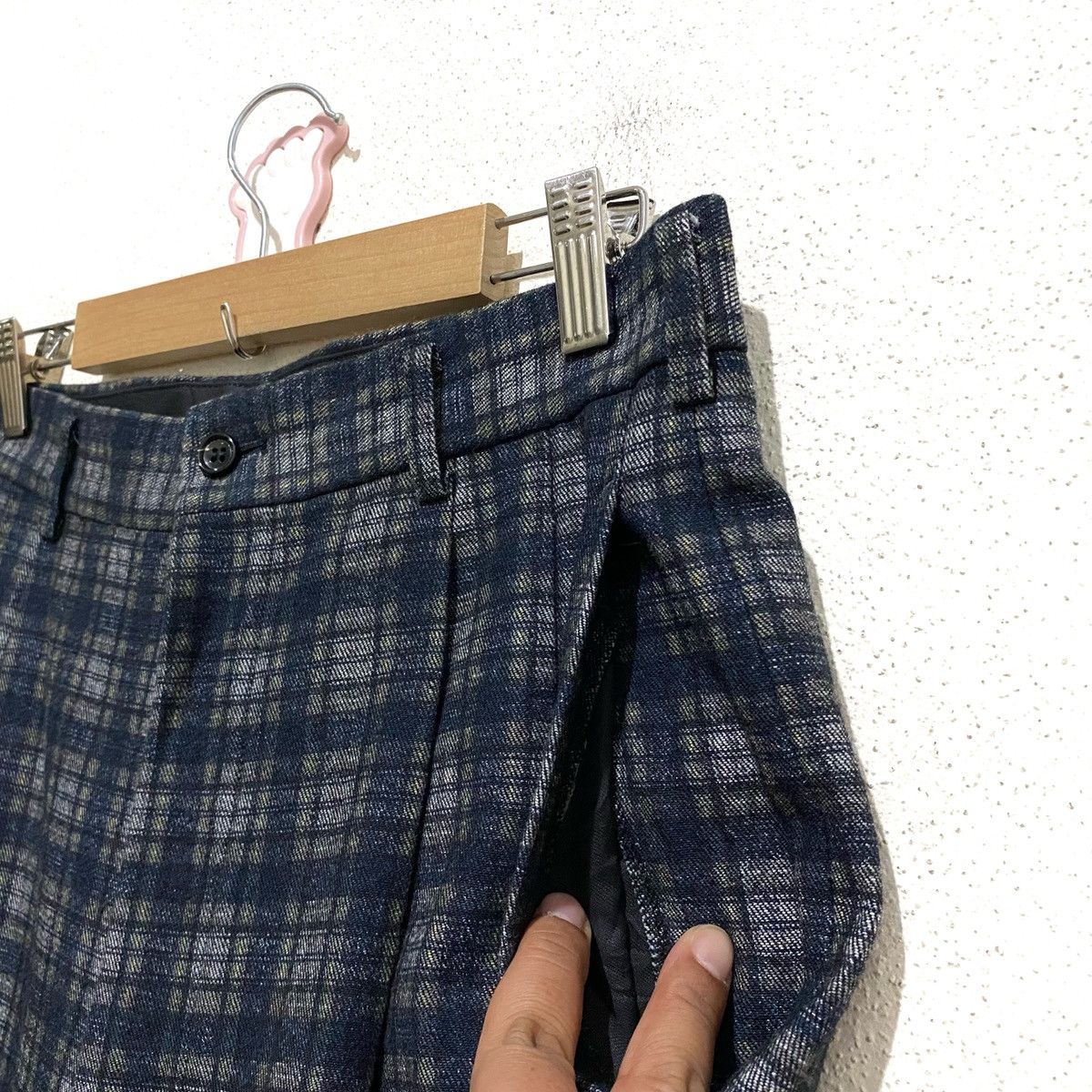 Comme des Garcons Vintage Almost Deadstock AD1997 CDG Wool Checkered Pants Size US 30 / EU 46 - 3 Thumbnail