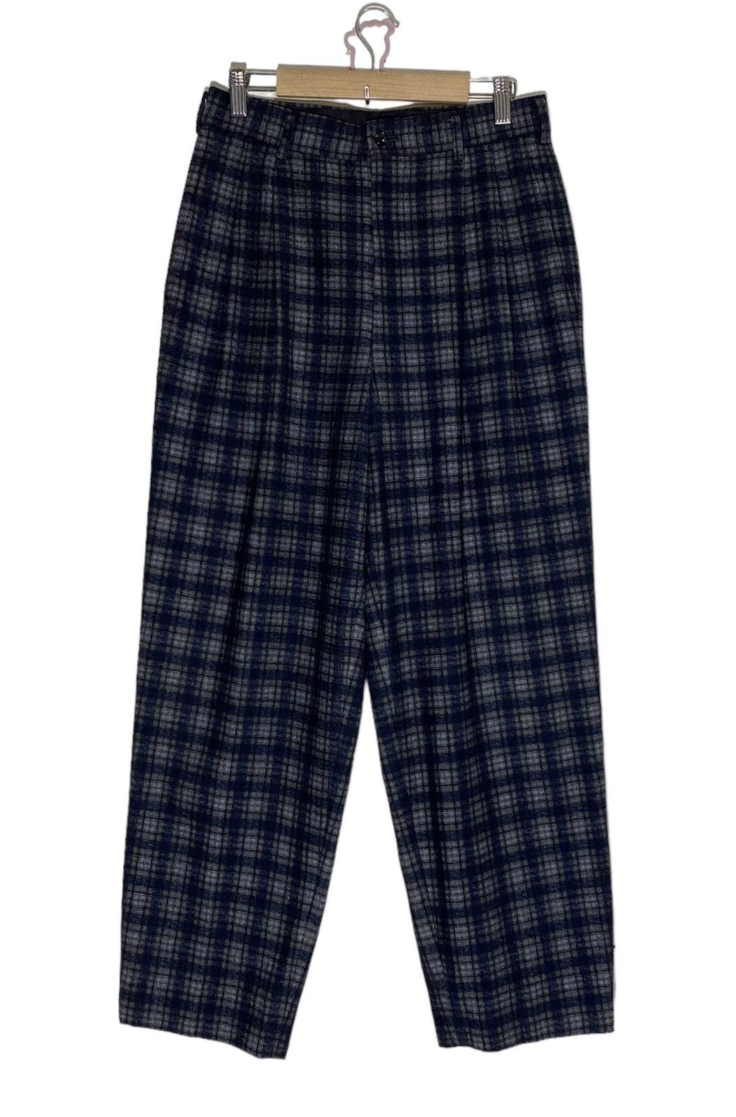 Comme des Garcons Vintage Almost Deadstock AD1997 CDG Wool Checkered Pants Size US 30 / EU 46 - 1 Thumbnail