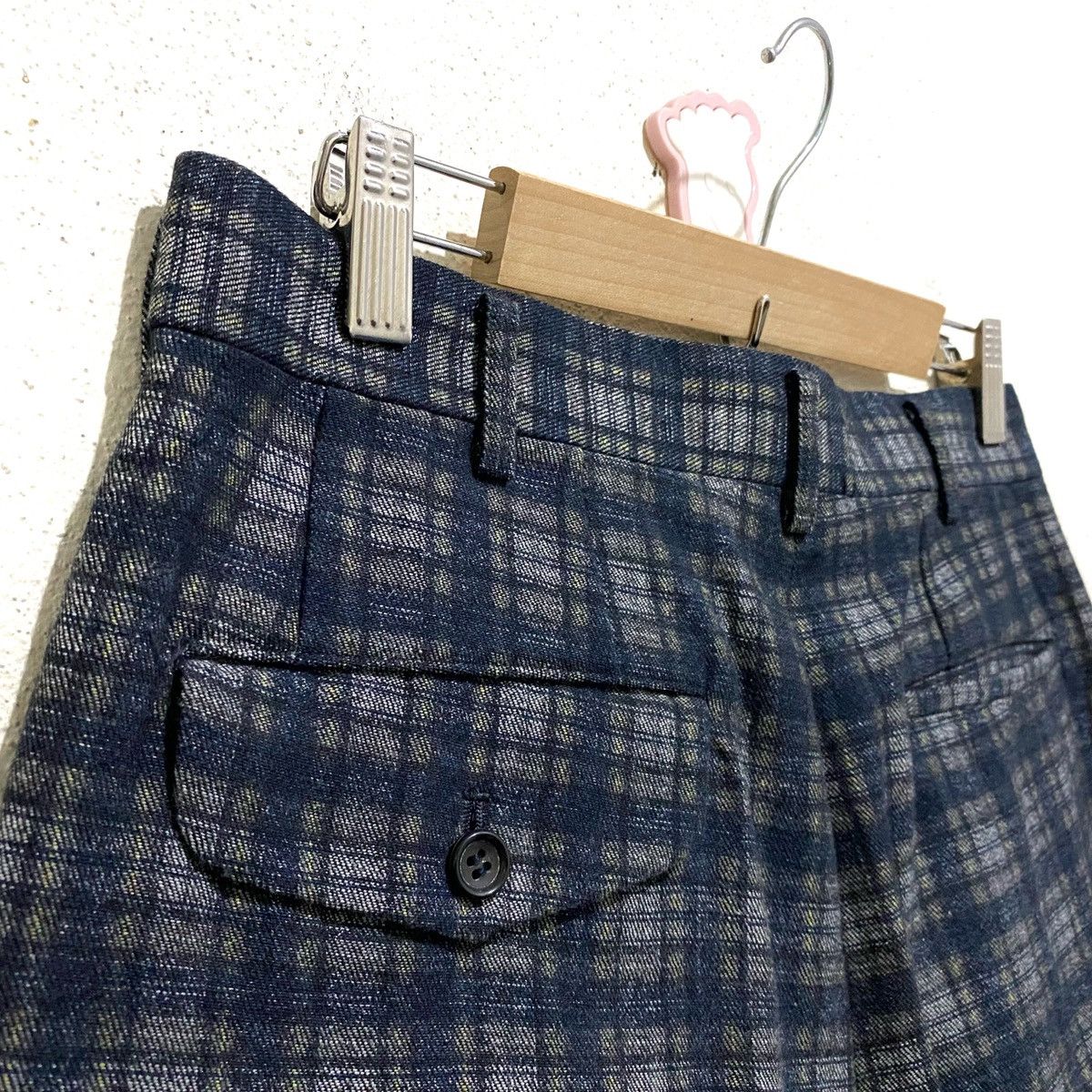 Comme des Garcons Vintage Almost Deadstock AD1997 CDG Wool Checkered Pants Size US 30 / EU 46 - 5 Thumbnail