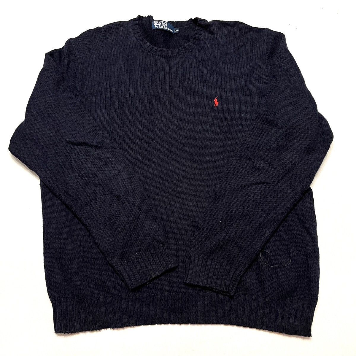 Polo Ralph Lauren navy sweater jumper designer y2k