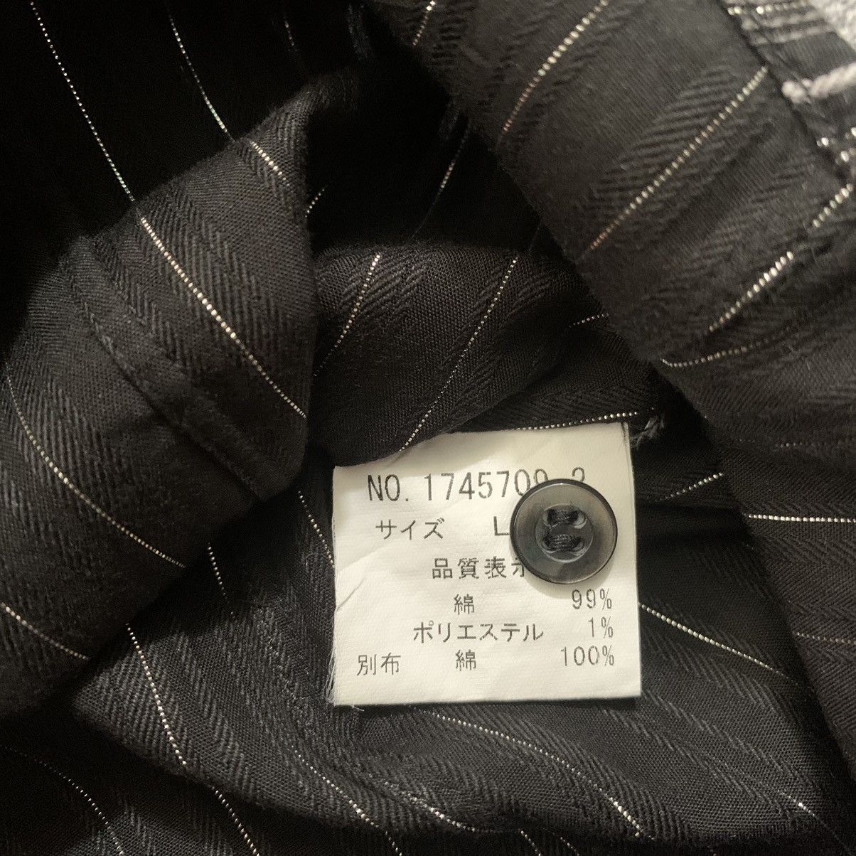 Issey Miyake × Pleats Please Issey Miyake × Tete Homme 🔥TETE HOMME stripes Hiden button and Double collarshirt Size US L / EU 52-54 / 3 - 6 Thumbnail