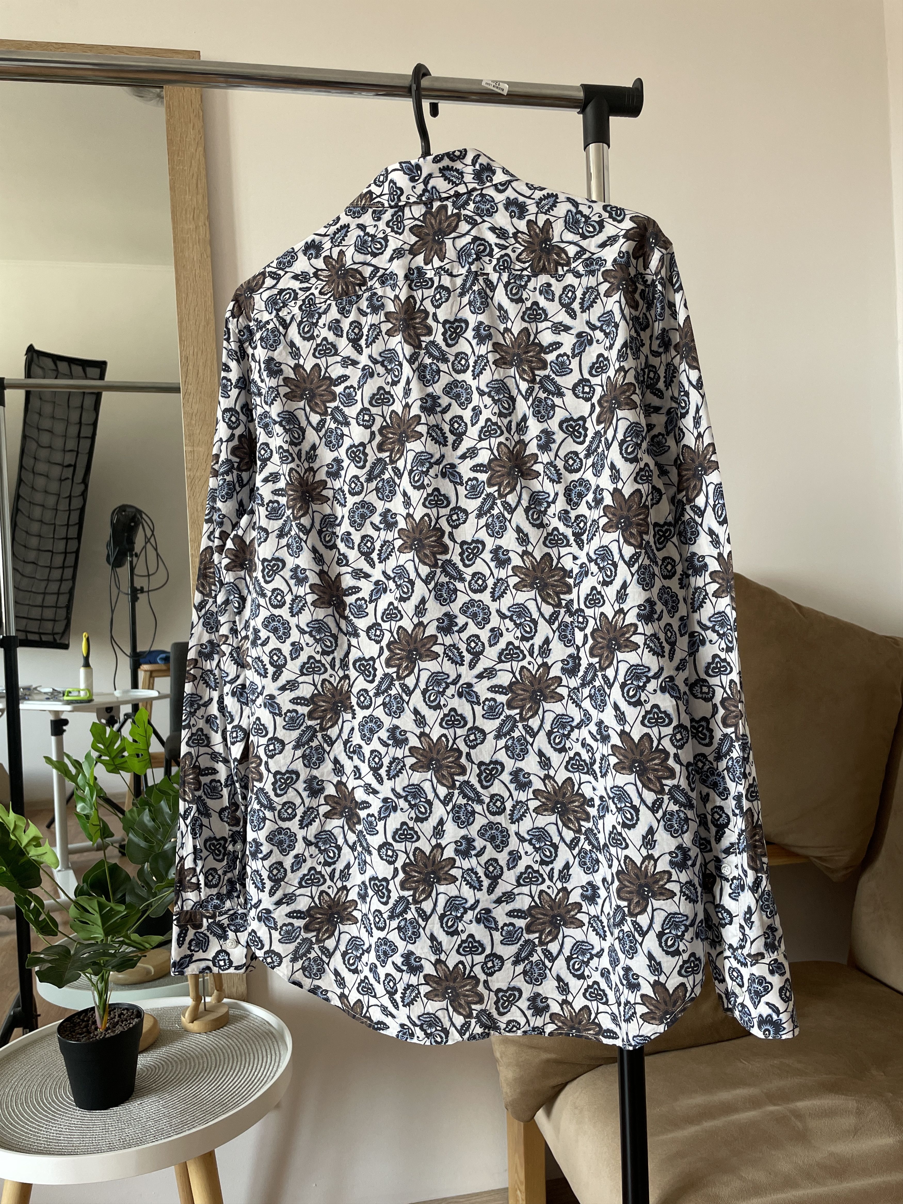 Corneliani Corneliani CC Collection Light Floral Shirt Size 41 Size 42R - 2 Thumbnail