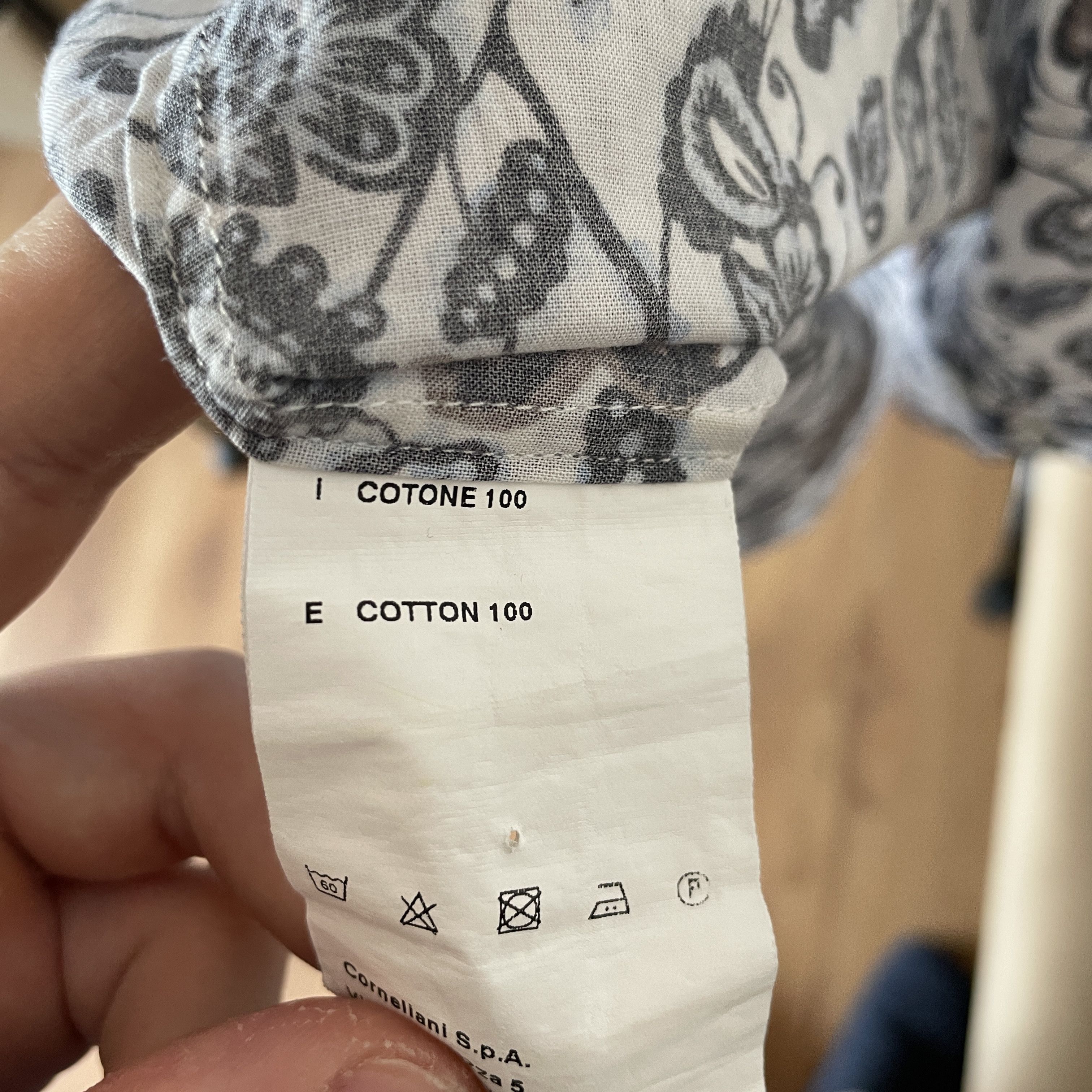 Corneliani Corneliani CC Collection Light Floral Shirt Size 41 Size 42R - 8 Thumbnail