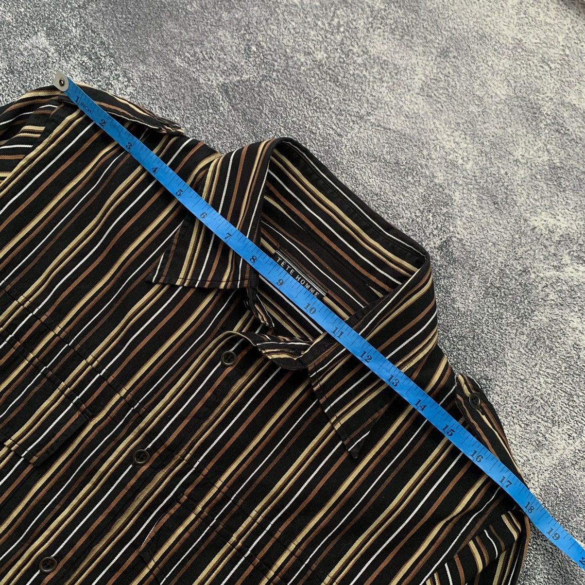Issey Miyake × Pleats Please Issey Miyake × Tete Homme LAST DROP🔥TETE HOMME Stripes Long sleeve shirt Size US L / EU 52-54 / 3 - 12 Thumbnail