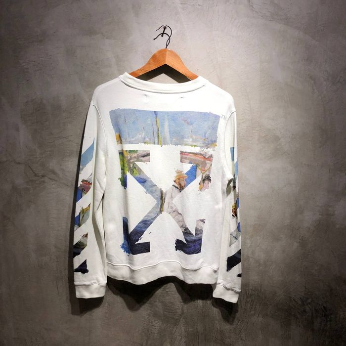 Off white hot sale oil painting sweatshirt