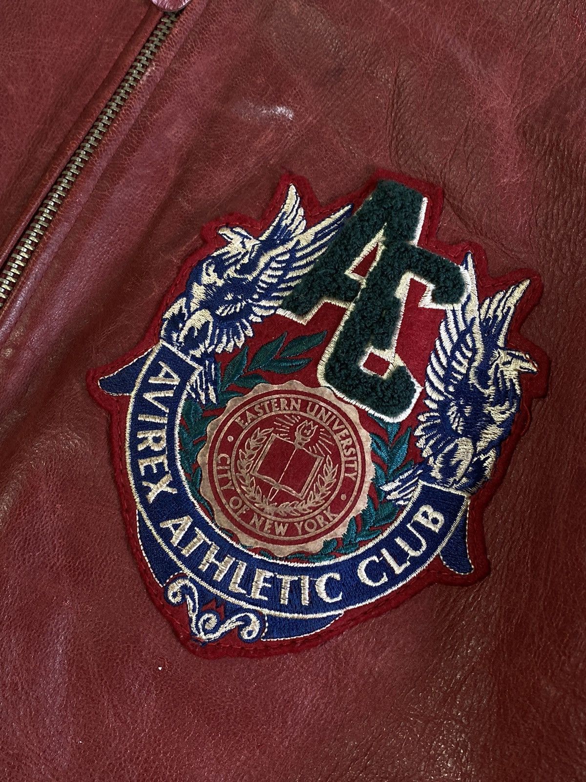 Avirex Avirex vintage rare leather varsity bomber Size US XL / EU 56 / 4 - 8 Thumbnail