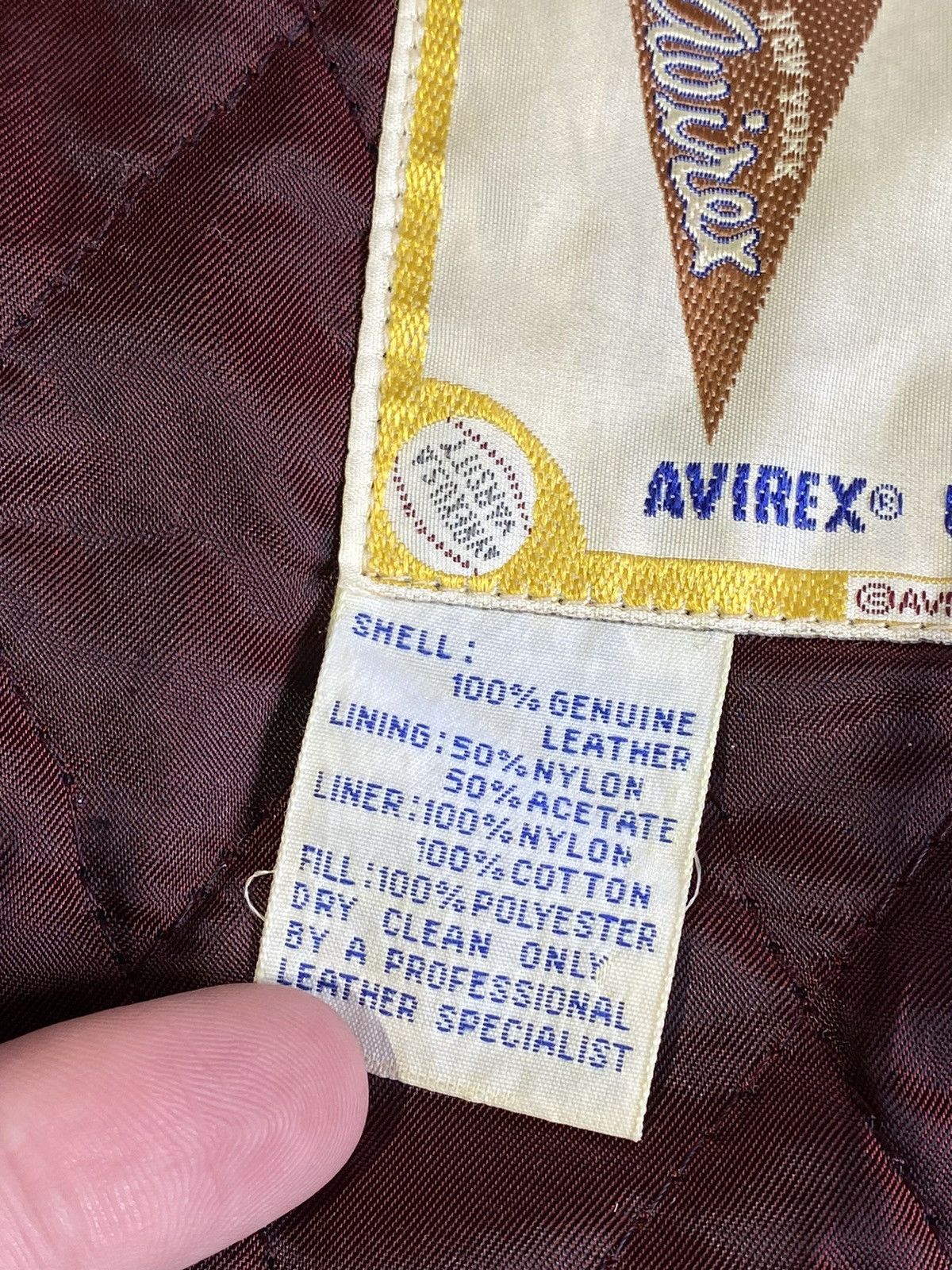 Avirex Avirex vintage rare leather varsity bomber Size US XL / EU 56 / 4 - 18 Thumbnail