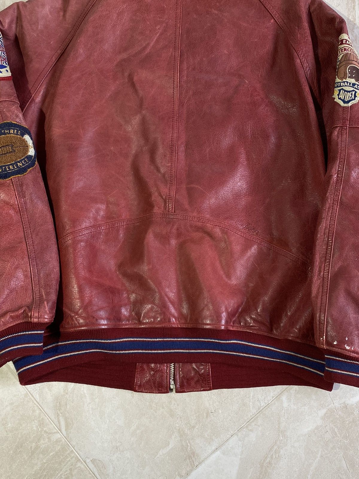 Avirex Avirex vintage rare leather varsity bomber Size US XL / EU 56 / 4 - 25 Thumbnail