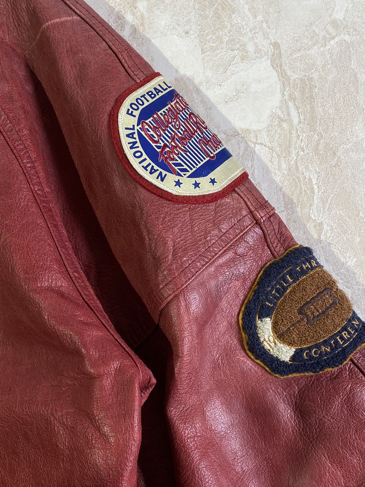 Avirex Avirex vintage rare leather varsity bomber Size US XL / EU 56 / 4 - 11 Thumbnail