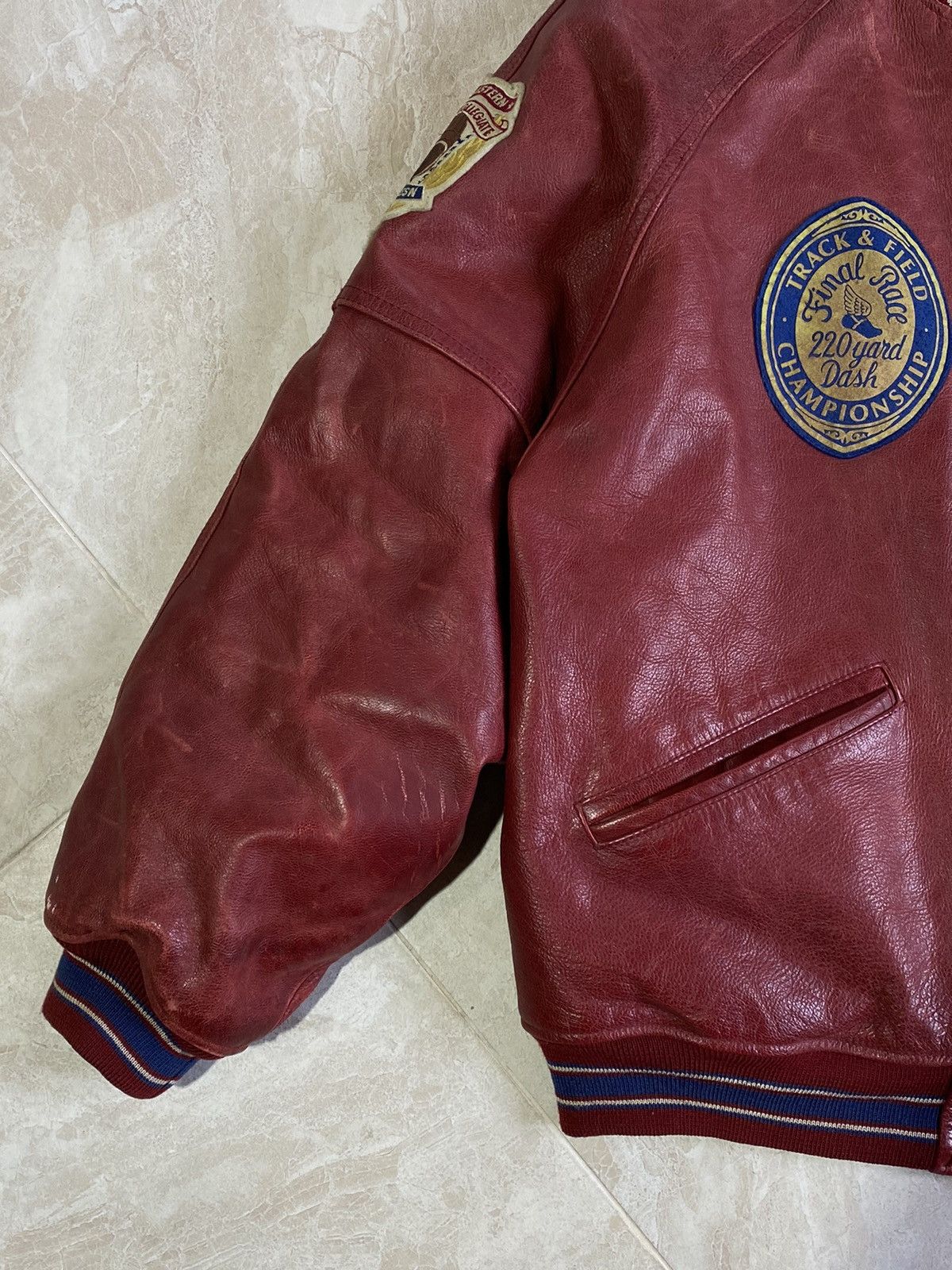 Avirex Avirex vintage rare leather varsity bomber Size US XL / EU 56 / 4 - 4 Thumbnail