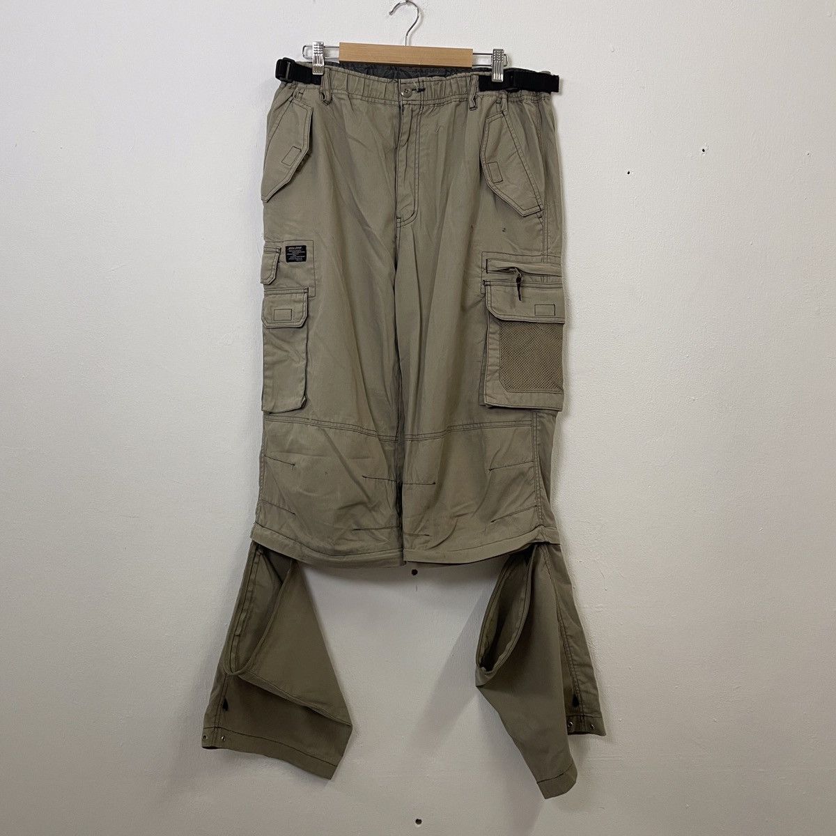image of Vintage Gord Sord Utility Multipocket Tactical Cargo Pants in Brown, Men's (Size 32)