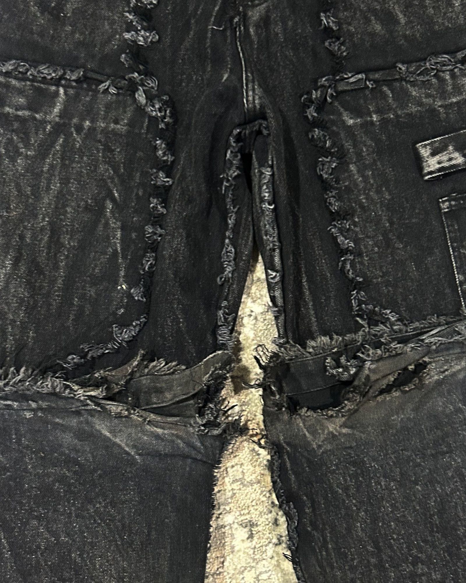 Japanese Brand NO/FAITH STUDIOS FLARED DENIM 001 BLACK Size US 32 / EU 48 - 6 Thumbnail