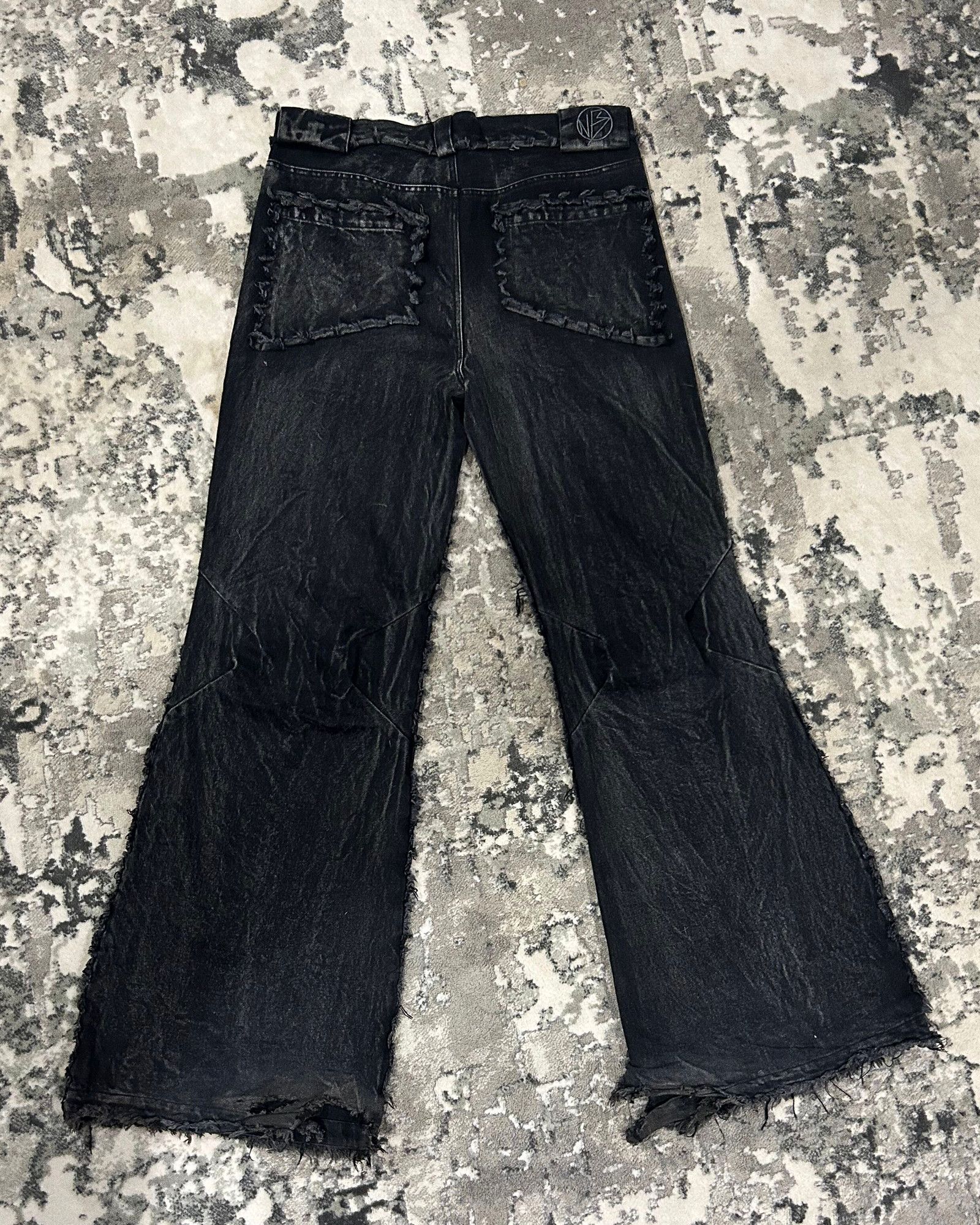 Japanese Brand NO/FAITH STUDIOS FLARED DENIM 001 BLACK Size US 32 / EU 48 - 5 Thumbnail
