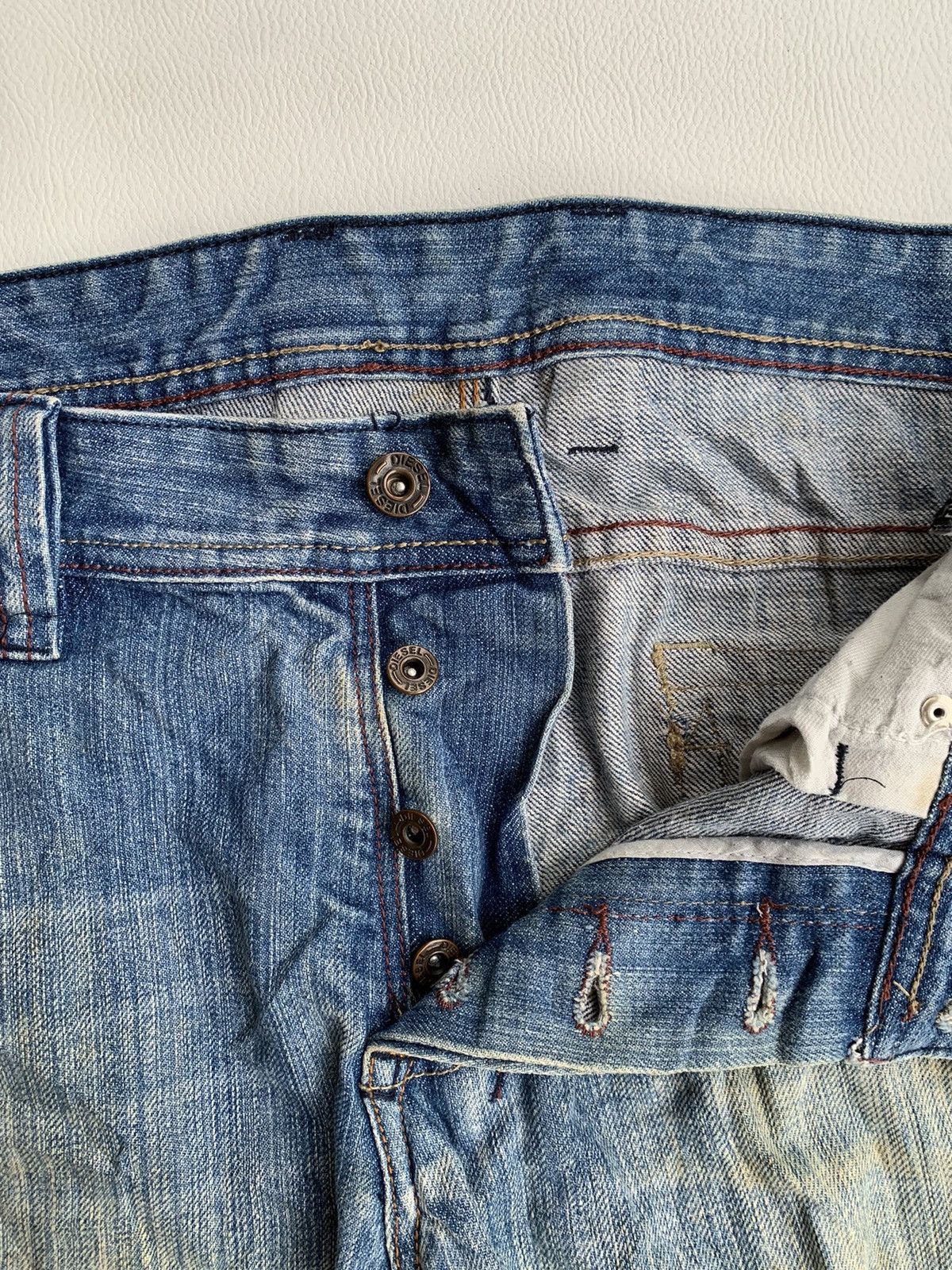 Diesel × Vintage Vintage diesel distressed denim jeans Size US 31 - 3 Thumbnail