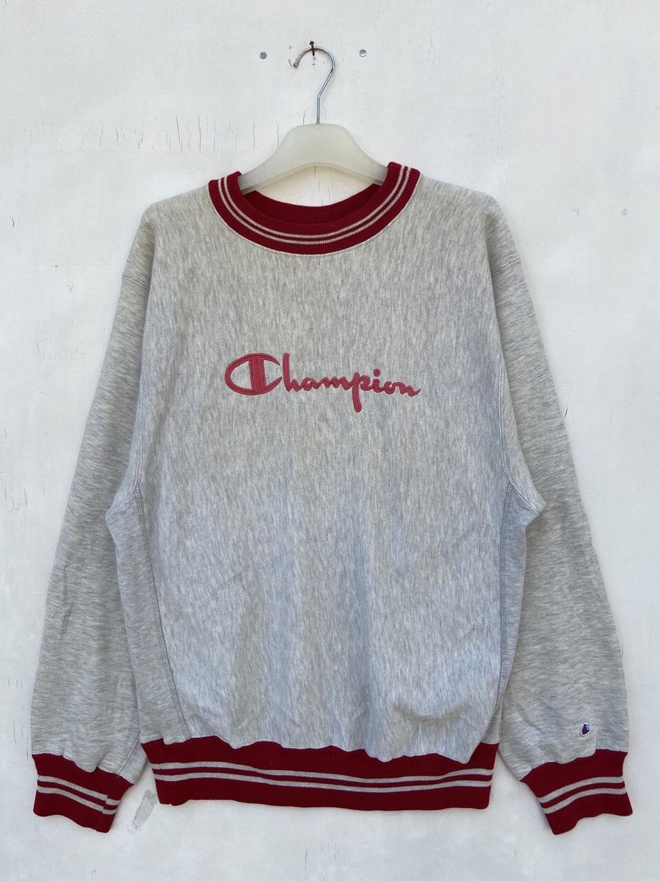 Champion Vintage 90s Champions Reverse Weave Spellout Sweatshirt Size US L / EU 52-54 / 3 - 1 Thumbnail