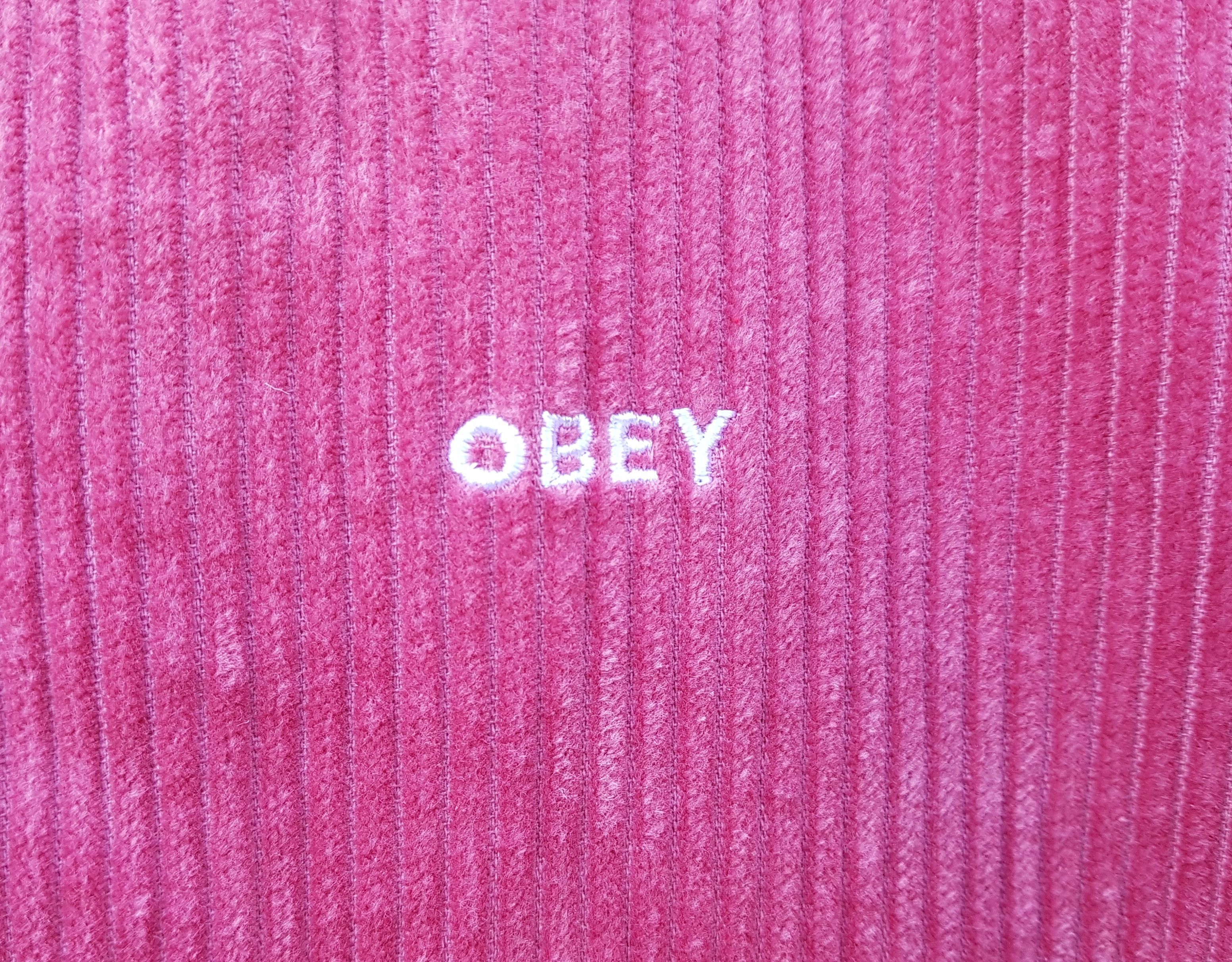 Obey Obey Corduroy Anorak Pullover Half Zip Top Jacket Size US L / EU 52-54 / 3 - 6 Thumbnail