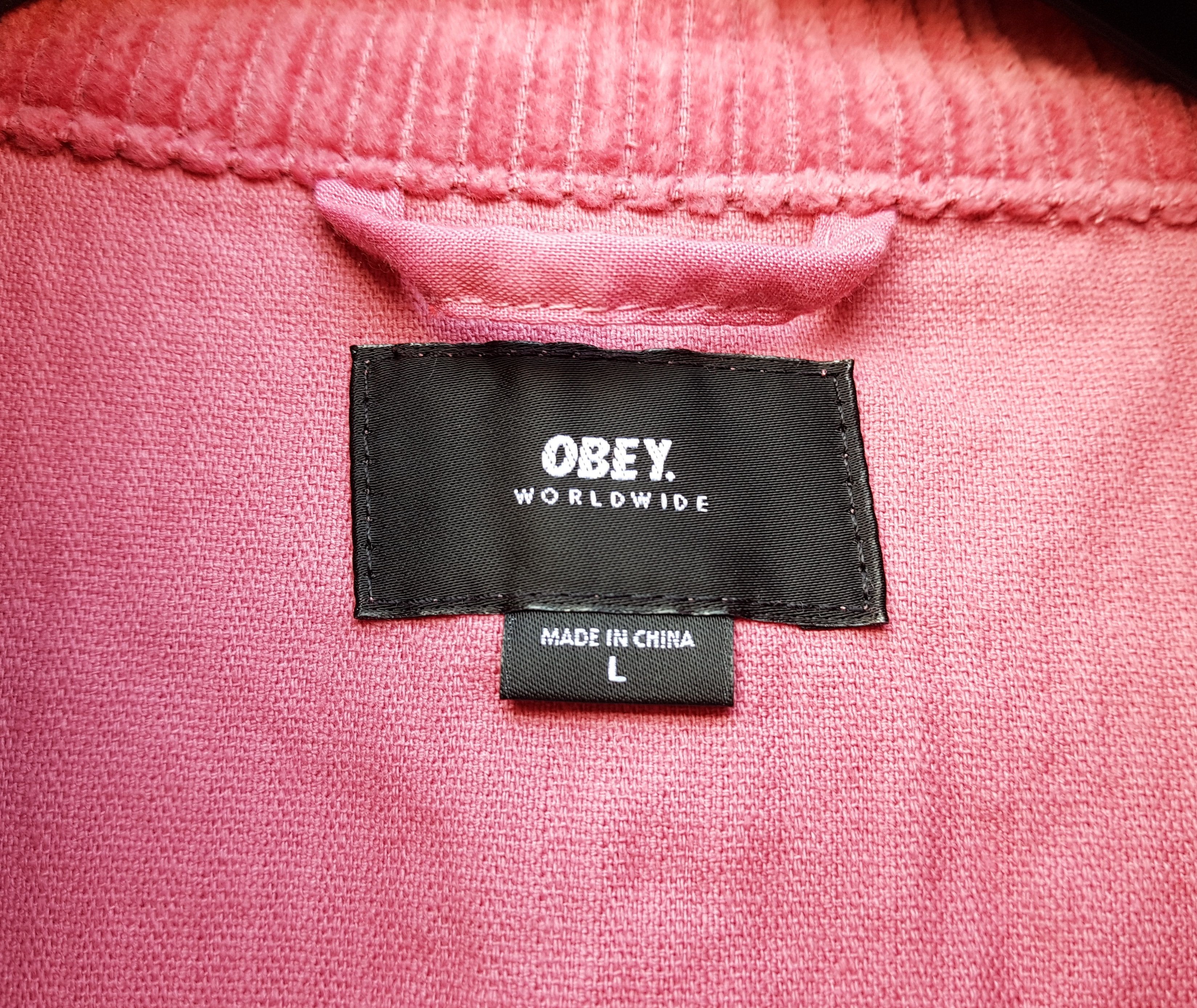 Obey Obey Corduroy Anorak Pullover Half Zip Top Jacket Size US L / EU 52-54 / 3 - 9 Thumbnail