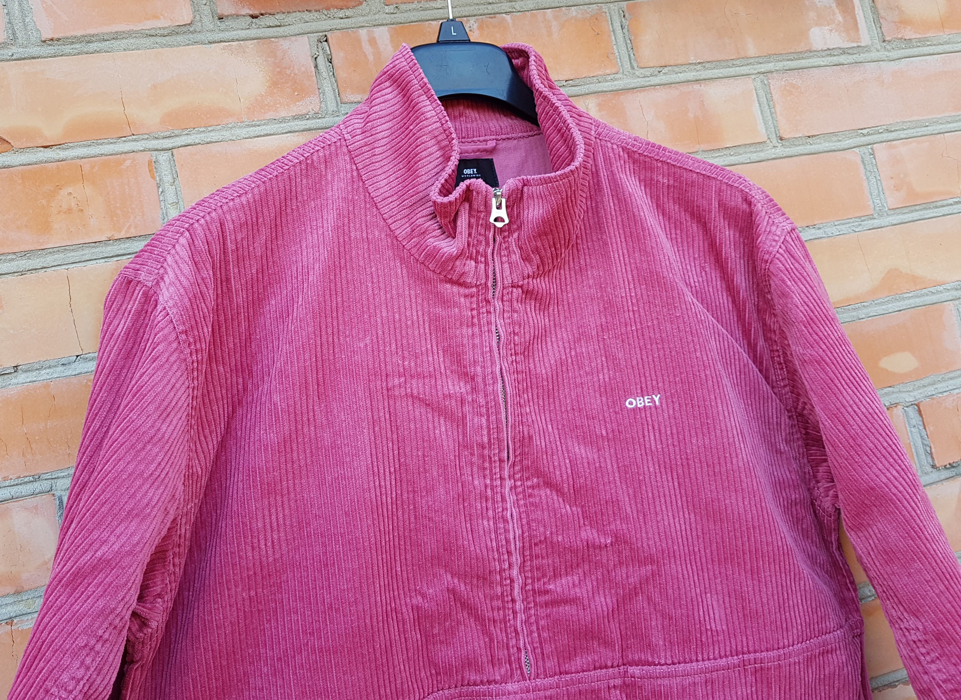 Obey Obey Corduroy Anorak Pullover Half Zip Top Jacket Size US L / EU 52-54 / 3 - 5 Thumbnail