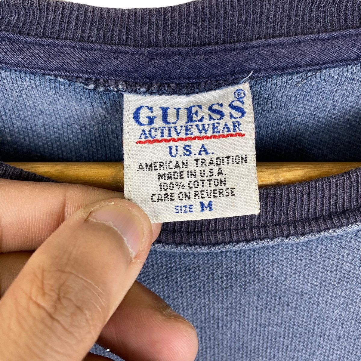 Guess × Vintage SUNFADED VINTAGE 1998 GUESS ATHLETIC MADE IN USA TEE Size US M / EU 48-50 / 2 - 8 Thumbnail