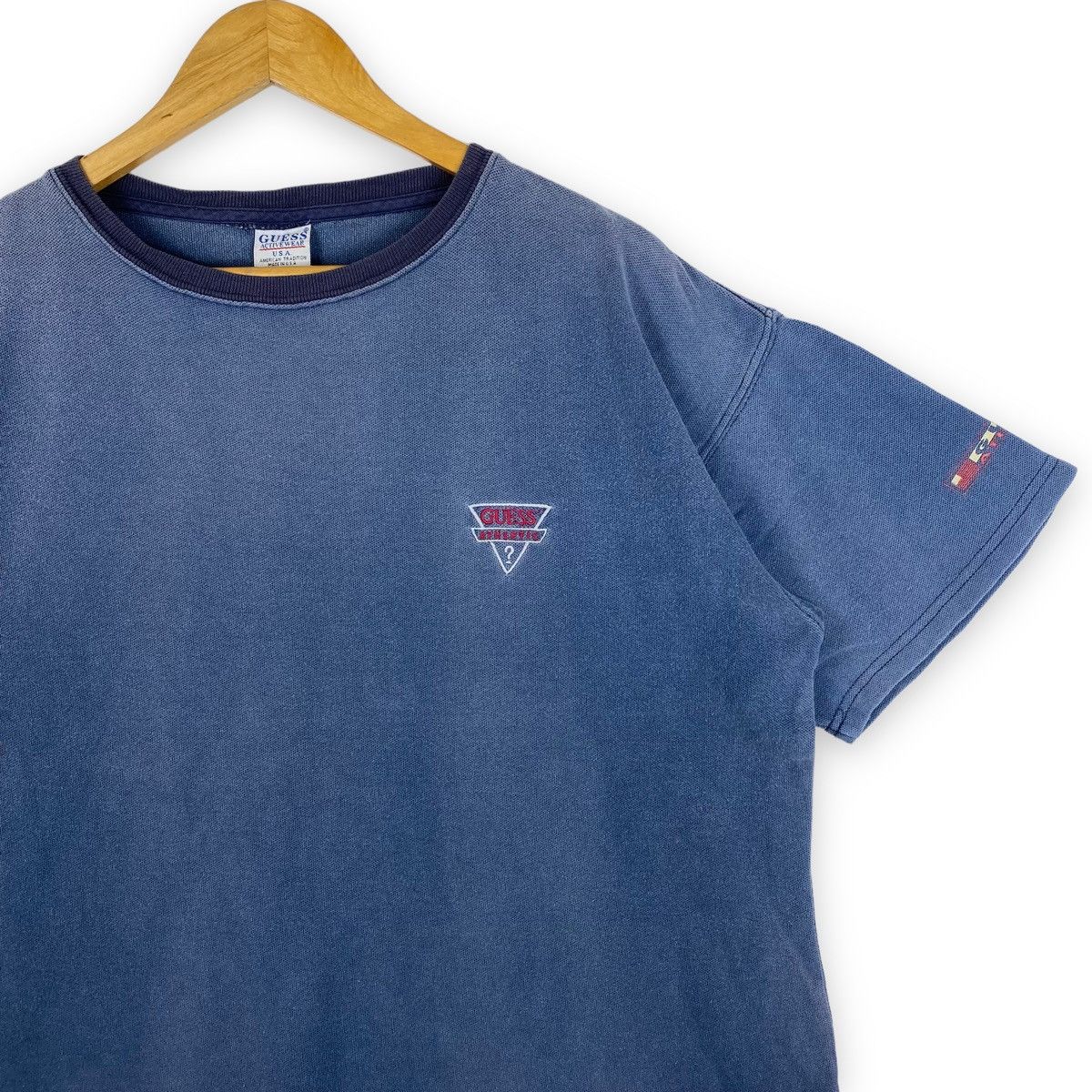 Guess × Vintage SUNFADED VINTAGE 1998 GUESS ATHLETIC MADE IN USA TEE Size US M / EU 48-50 / 2 - 3 Thumbnail