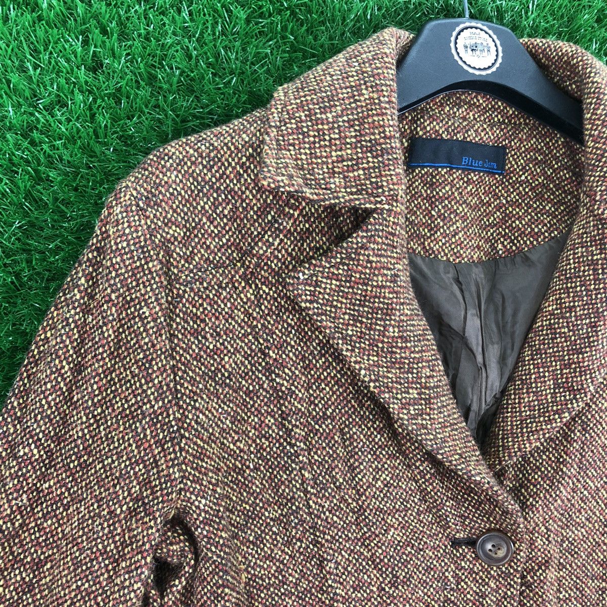 Japanese Brand Vintage 80's Blue Jam Women Coat Jacket Size M / US 6-8 / IT 42-44 - 2 Thumbnail
