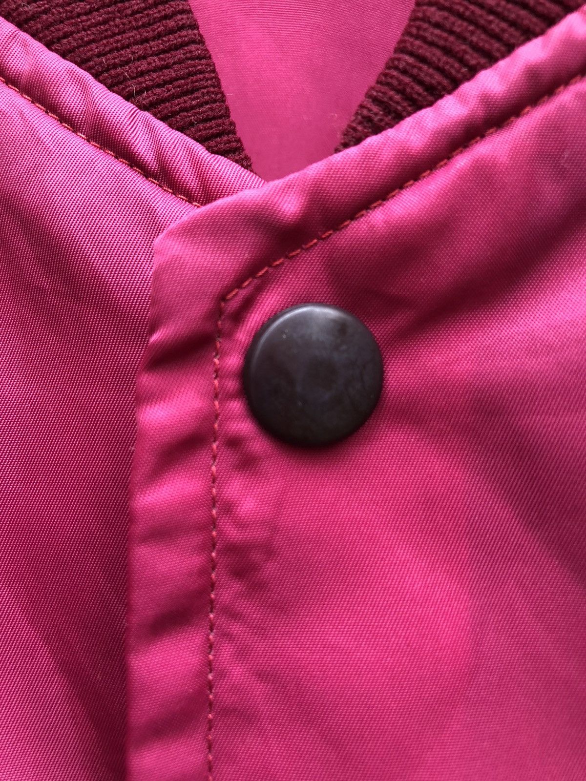 Japanese Brand × Vintage Vintage 80's Varsity Jacket Front-snap Button Two Tone Size US L / EU 52-54 / 3 - 10 Thumbnail