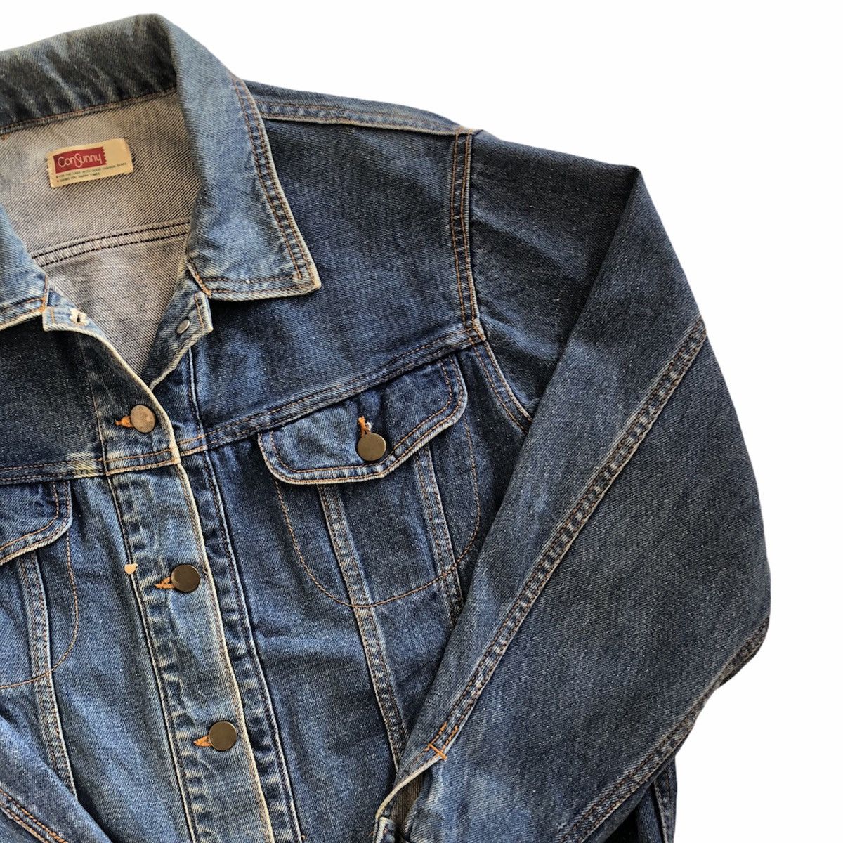 Japanese Brand Vintage 80's Denim Jacket Western Style by ConSunny Size M / US 6-8 / IT 42-44 - 2 Thumbnail