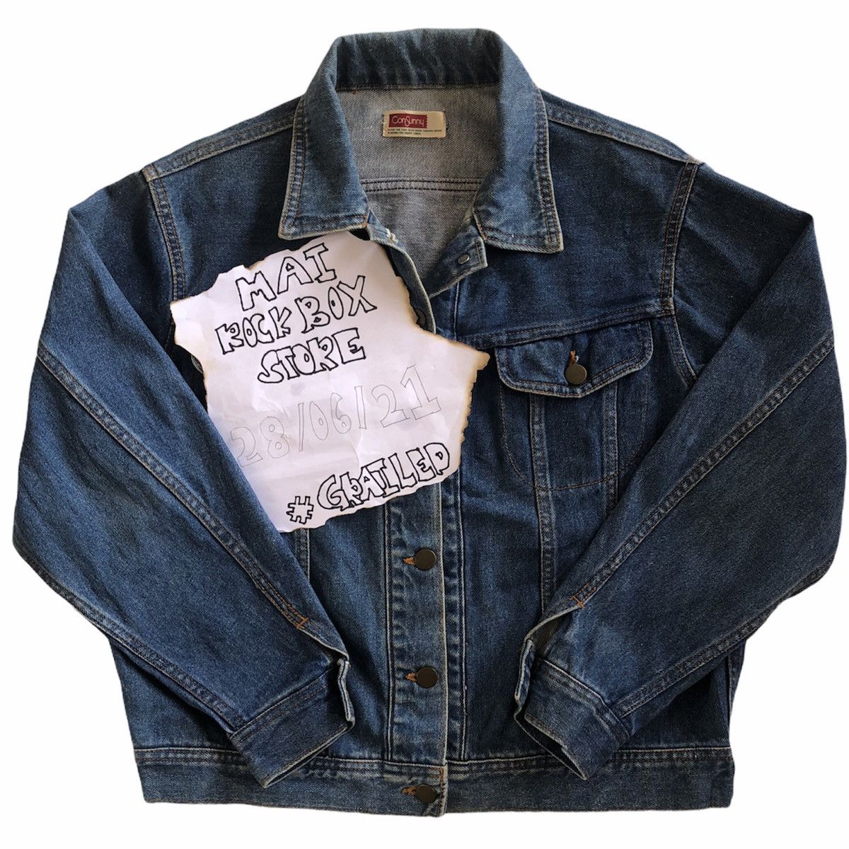 Japanese Brand Vintage 80's Denim Jacket Western Style by ConSunny Size M / US 6-8 / IT 42-44 - 1 Thumbnail