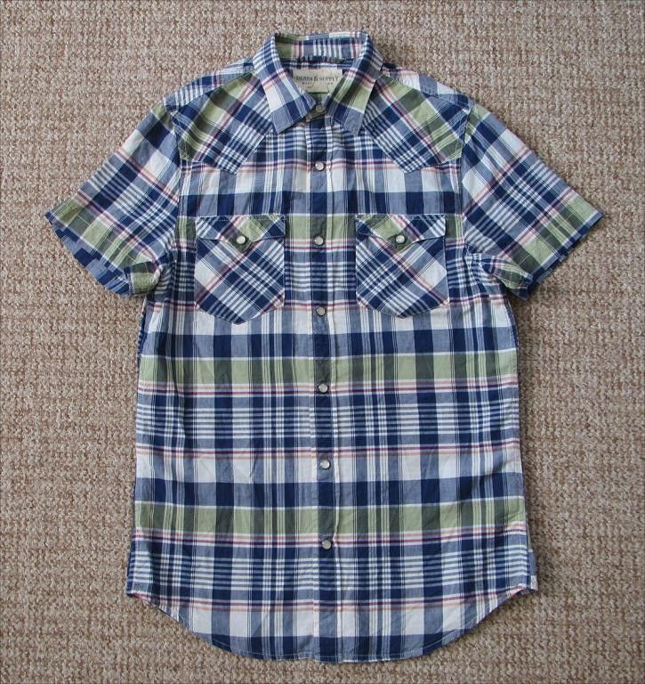 Denim & Supply Ralph Lauren × Ralph Lauren RALPH LAUREN Denim & Supply Short Sleeve Checked Shirt Size US S / EU 44-46 / 1 - 1 Thumbnail