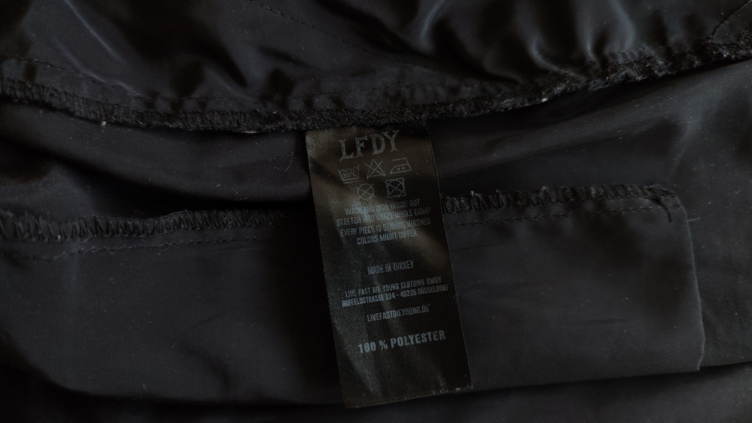 LFDY LFDY Nylon Black Zipper Cargo Sweatpants Pants RAVE Size US 34 / EU 50 - 8 Thumbnail
