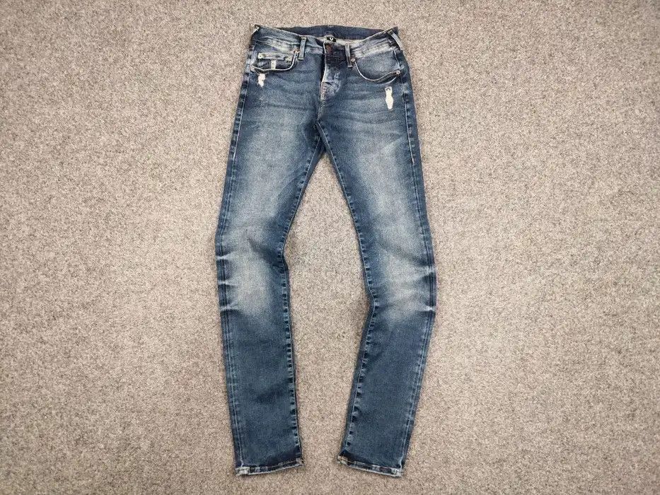 True Religion Vintage True Religion Rocco Relaxed Skinny Faded Denim Jeans Size US 28 / EU 44 - 5 Thumbnail
