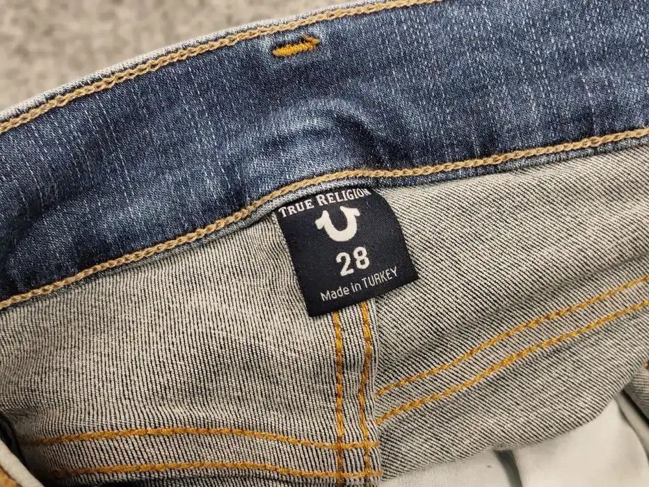 True Religion Vintage True Religion Rocco Relaxed Skinny Faded Denim Jeans Size US 28 / EU 44 - 8 Thumbnail