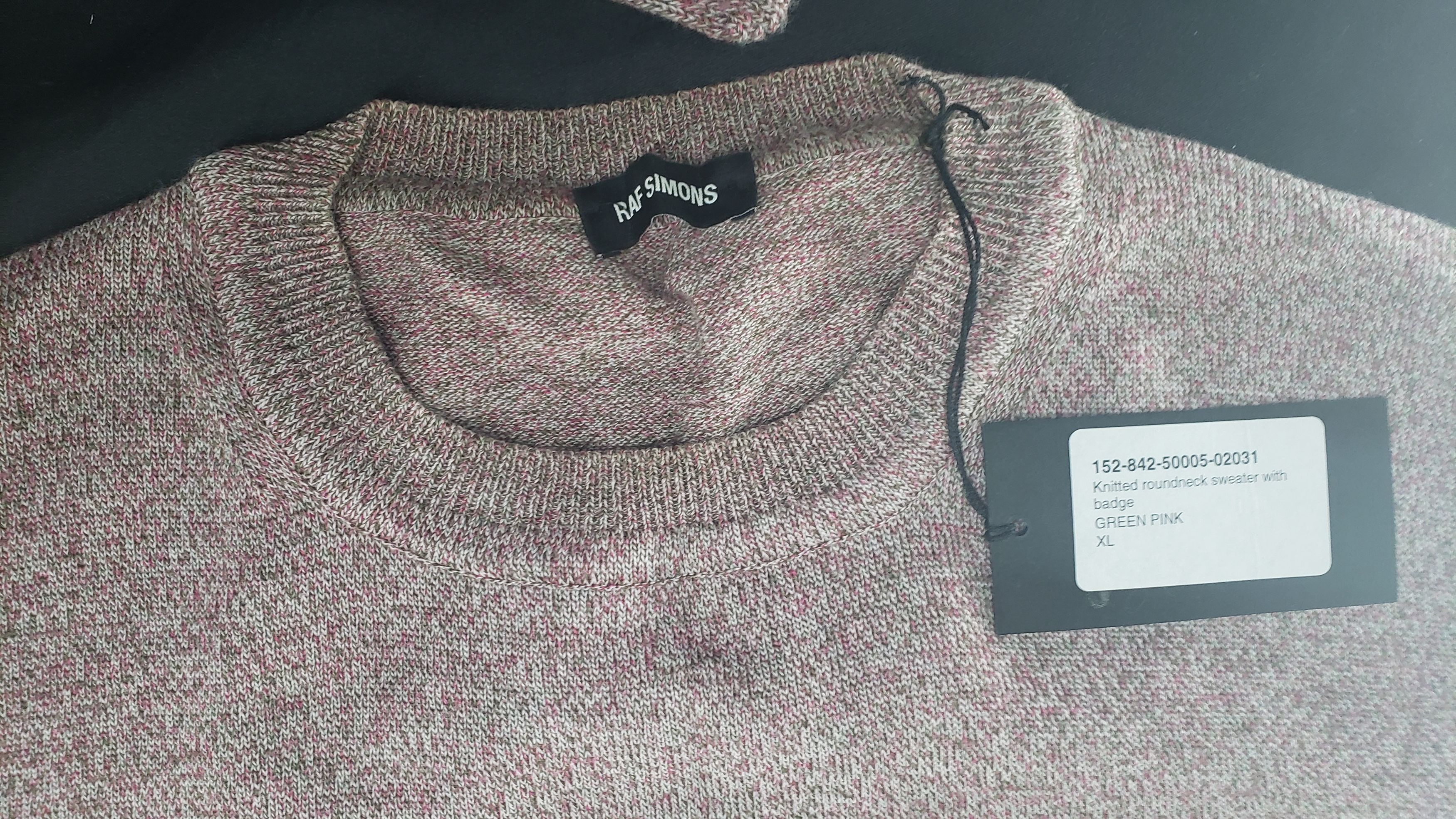 Raf Simons Raf simons knitted roundneck sweater with badge Size US XL / EU 56 / 4 - 6 Thumbnail