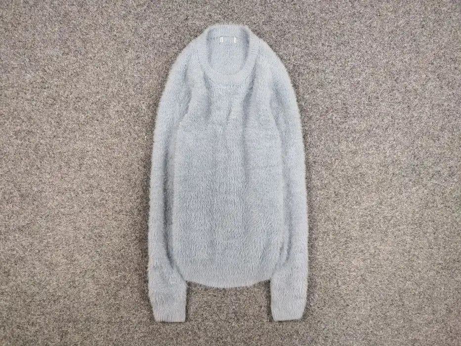 Japanese Brand Vintage 90's Japanese Blue Mohair Style Fuzzy Sweater Hype Size M / US 6-8 / IT 42-44 - 1 Thumbnail