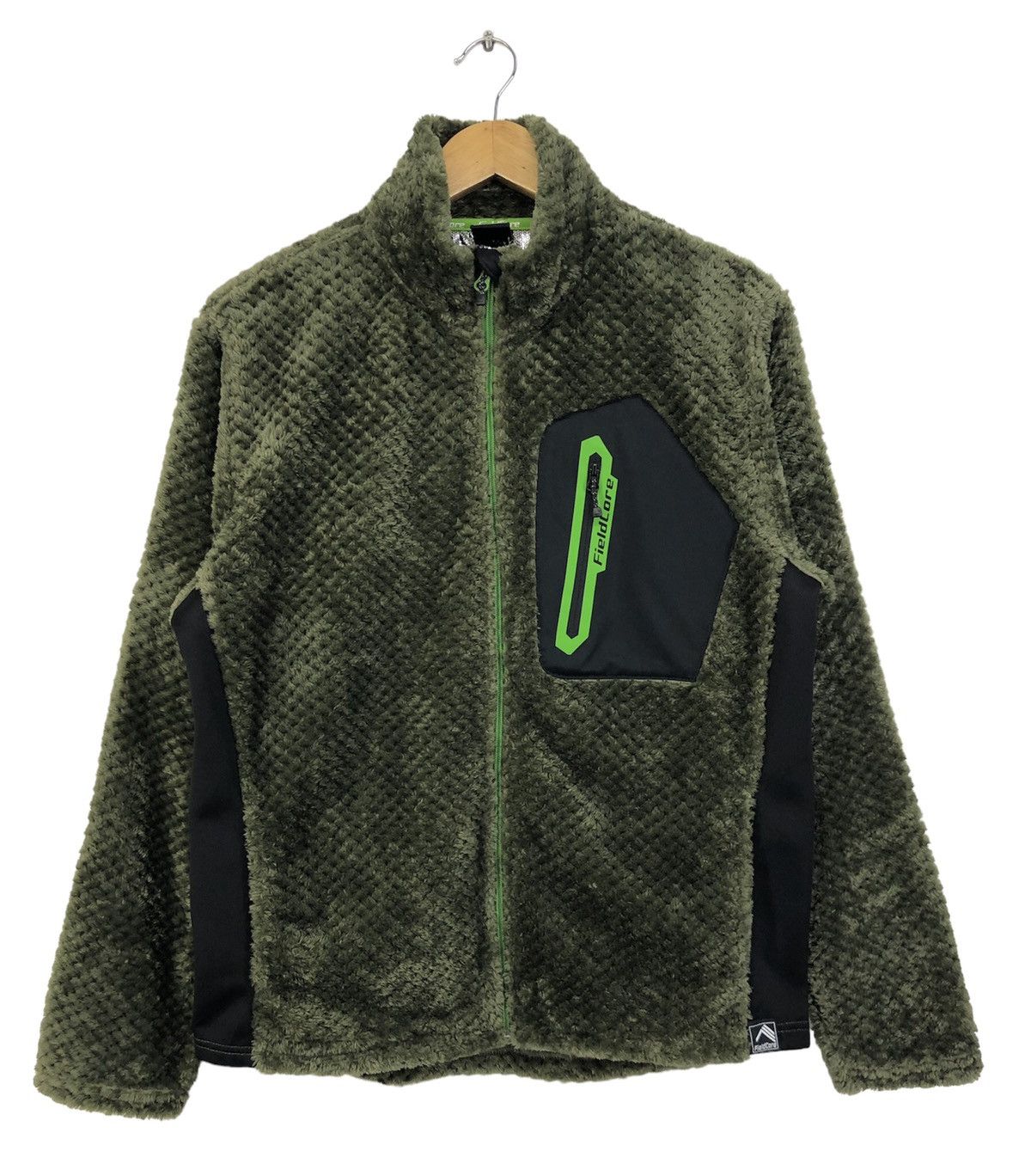 image of Outdoor Life Fieldcore Heat Assist Linen Fleece Jacket in Green, Men's (Size Large)