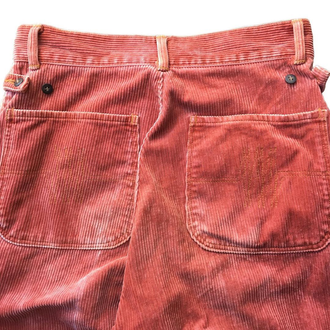 20471120 Issey Miyake Tete Homme Salmon Corduroy Pants Size US 28 / EU 44 - 6 Thumbnail