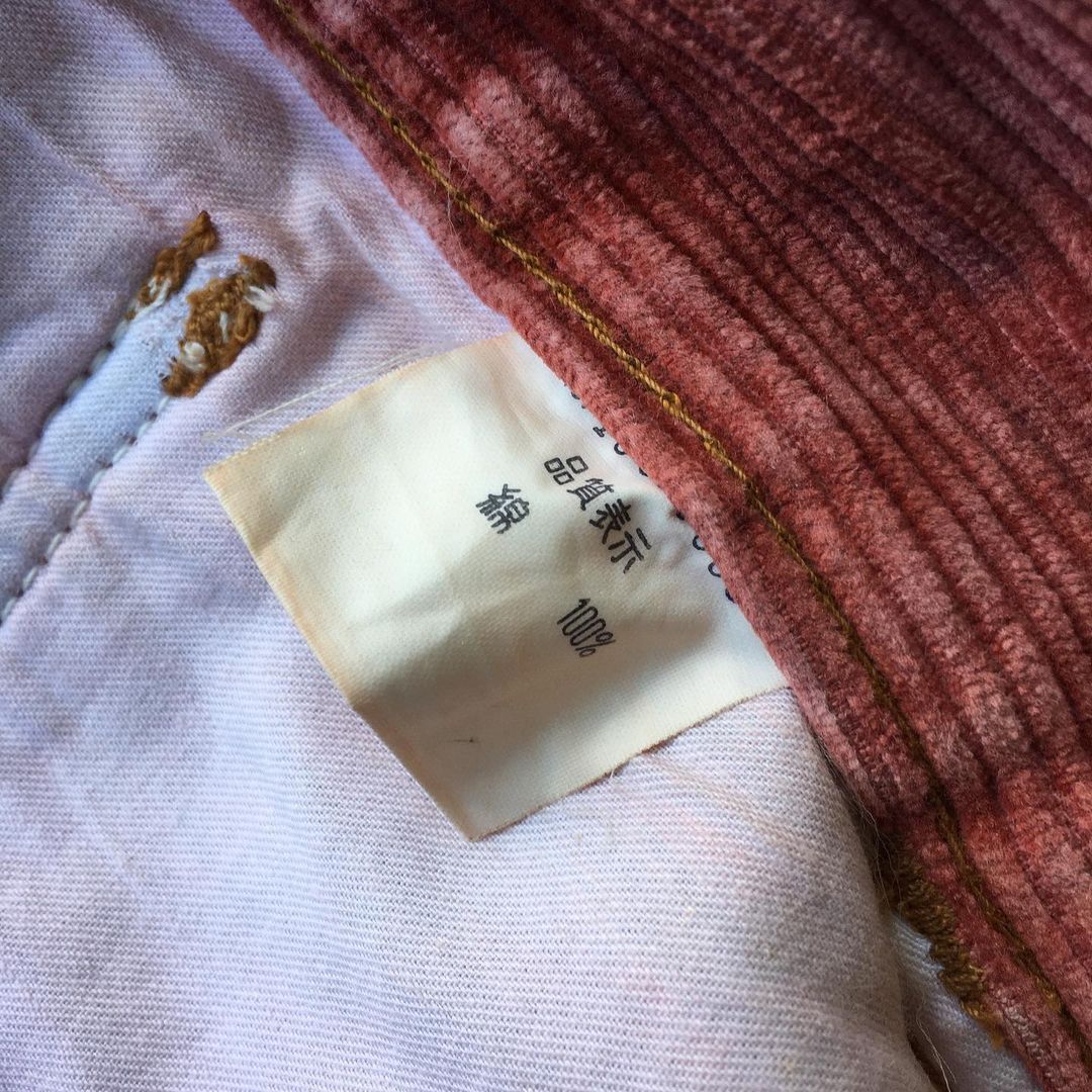 20471120 Issey Miyake Tete Homme Salmon Corduroy Pants Size US 28 / EU 44 - 4 Thumbnail