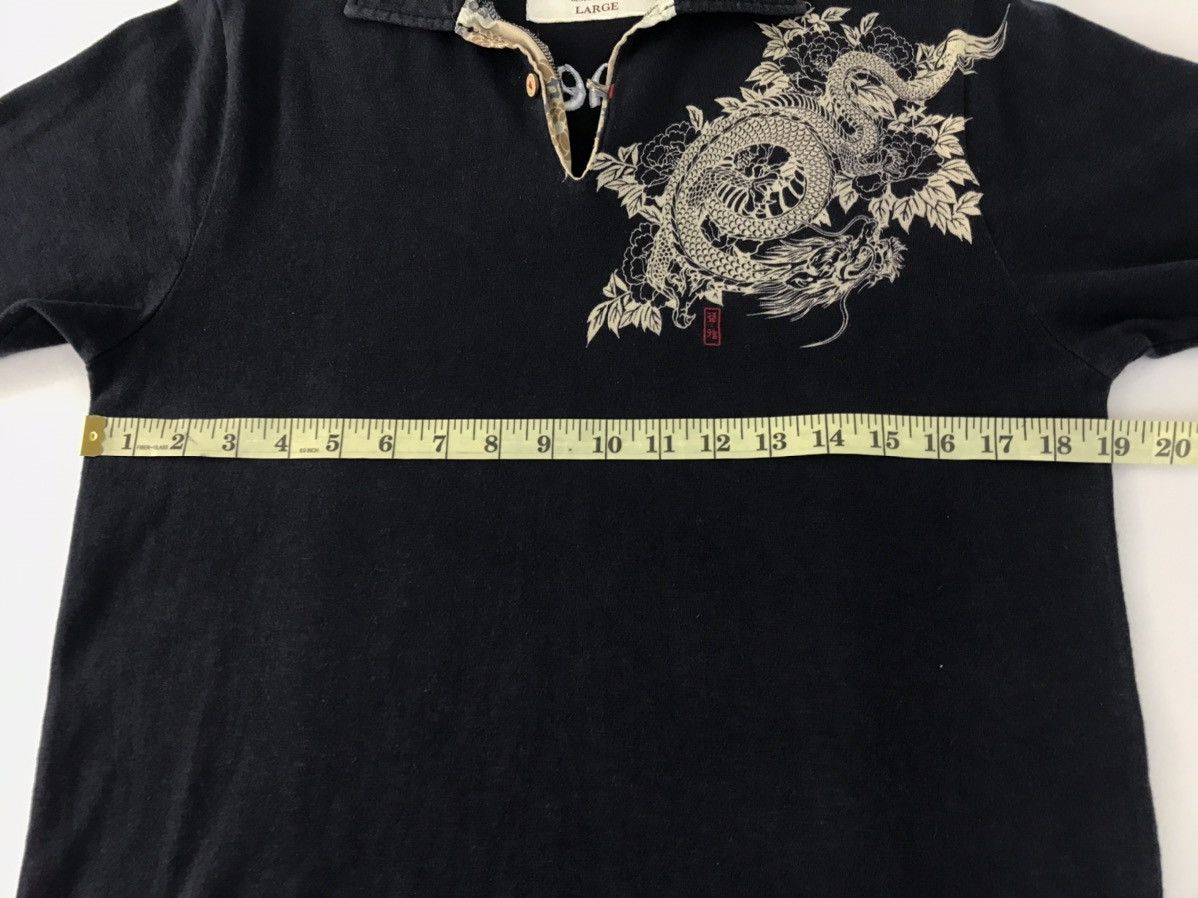 Japanese Brand Vintage Ikka Japaneseque Printed Dragon Design Polo Shirt Size US M / EU 48-50 / 2 - 9 Thumbnail