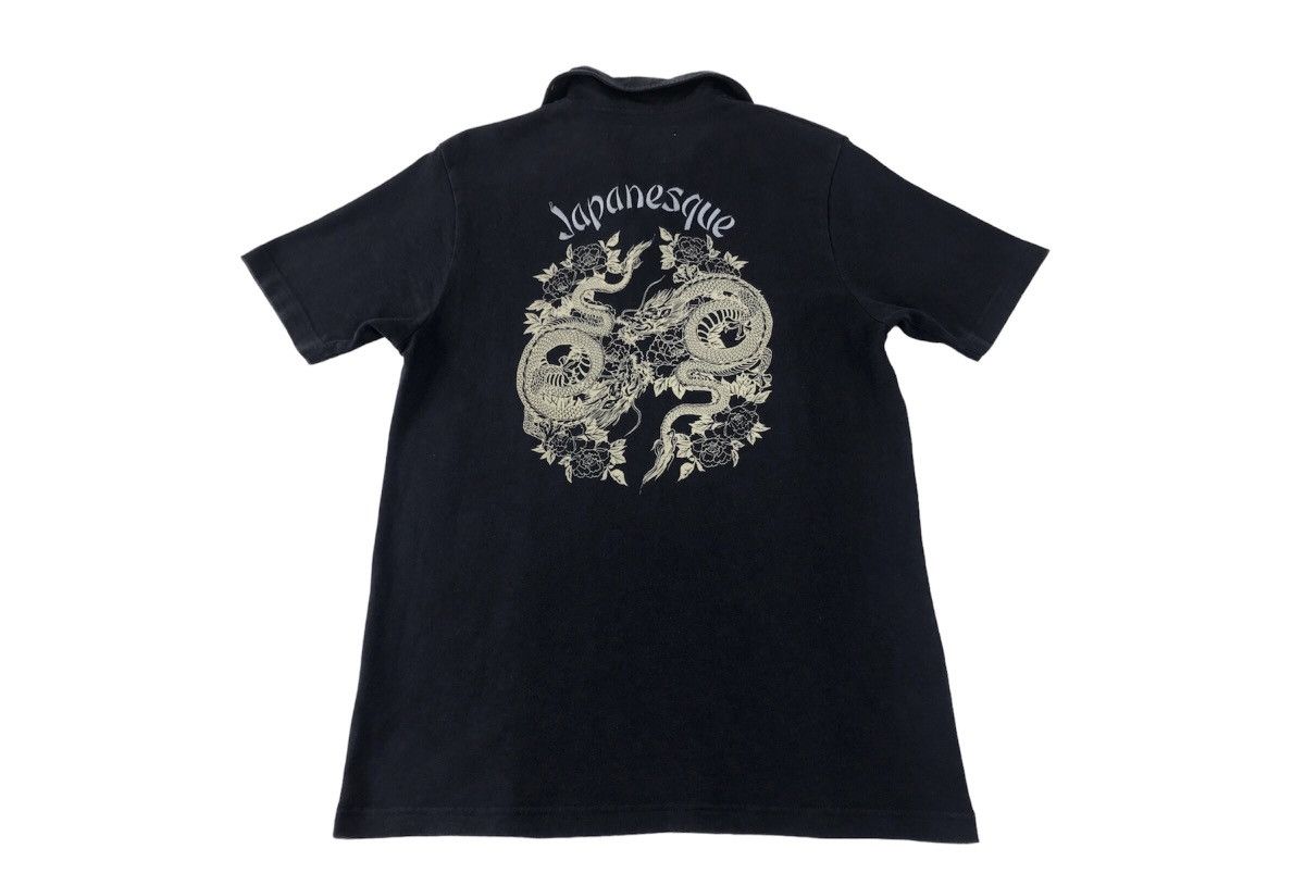 Japanese Brand Vintage Ikka Japaneseque Printed Dragon Design Polo Shirt Size US M / EU 48-50 / 2 - 2 Thumbnail