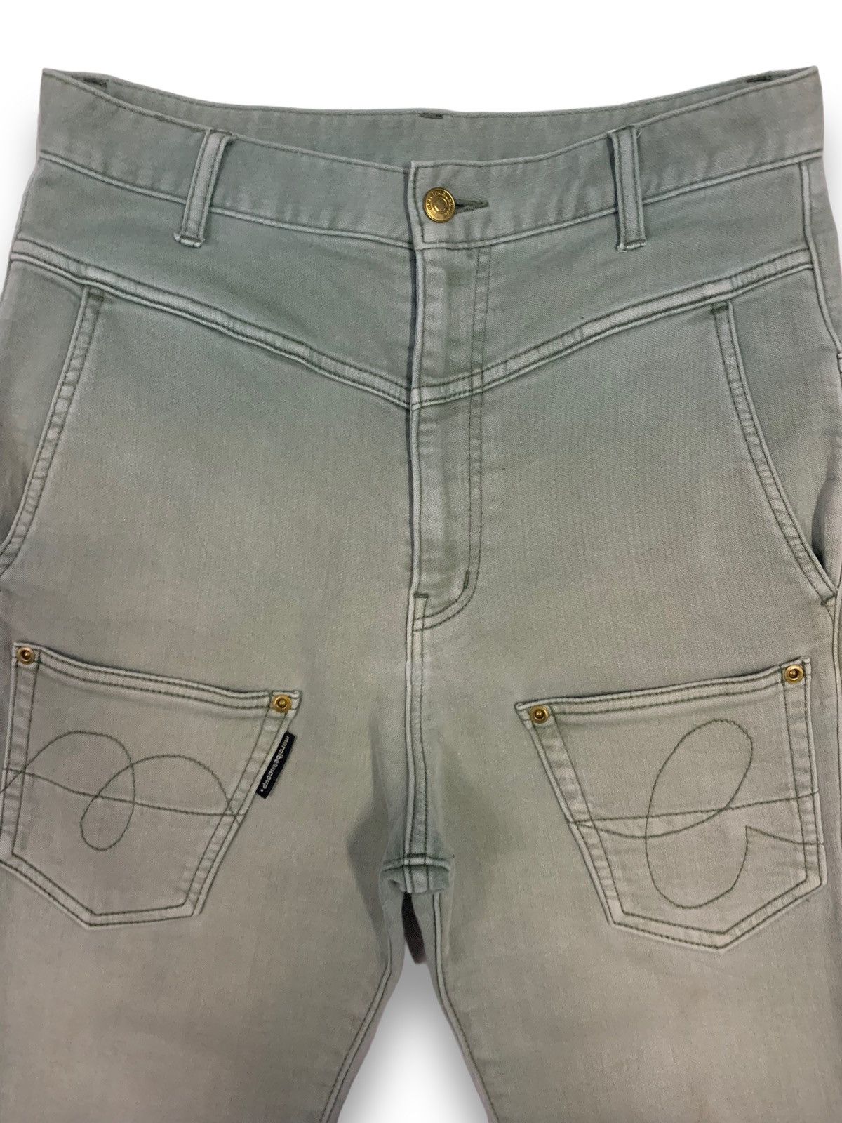 Issey Miyake Vintage Mercibeaucoup Faded Denim Pants by Issey Miyake Size US 30 / EU 46 - 3 Thumbnail