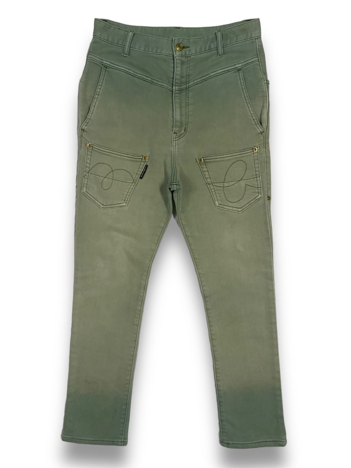 Issey Miyake Vintage Mercibeaucoup Faded Denim Pants by Issey Miyake Size US 30 / EU 46 - 1 Thumbnail