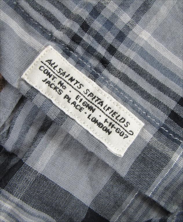 Allsaints ALLSAINTS with metal wire Fairfield Shirt Long Sleeve Size US M / EU 48-50 / 2 - 3 Thumbnail