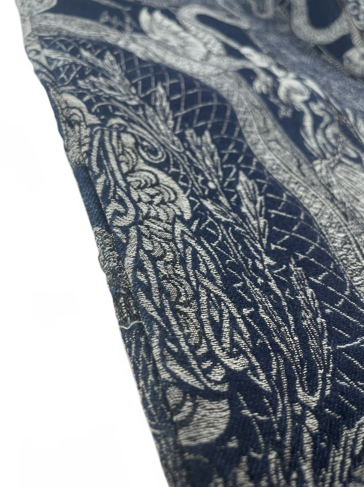 Jean Paul Gaultier FW94 Dragon Slayer jacquard tattoo denim pant jeans archive Size US 30 / EU 46 - 4 Thumbnail