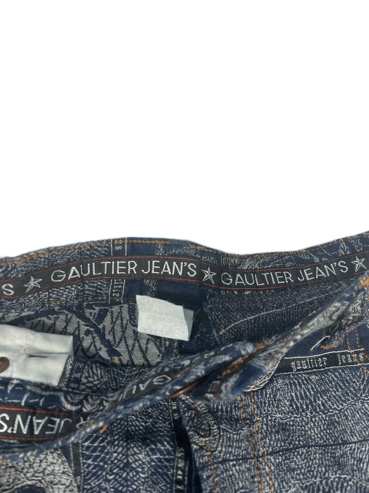 Jean Paul Gaultier FW94 Dragon Slayer jacquard tattoo denim pant jeans archive Size US 30 / EU 46 - 10 Thumbnail