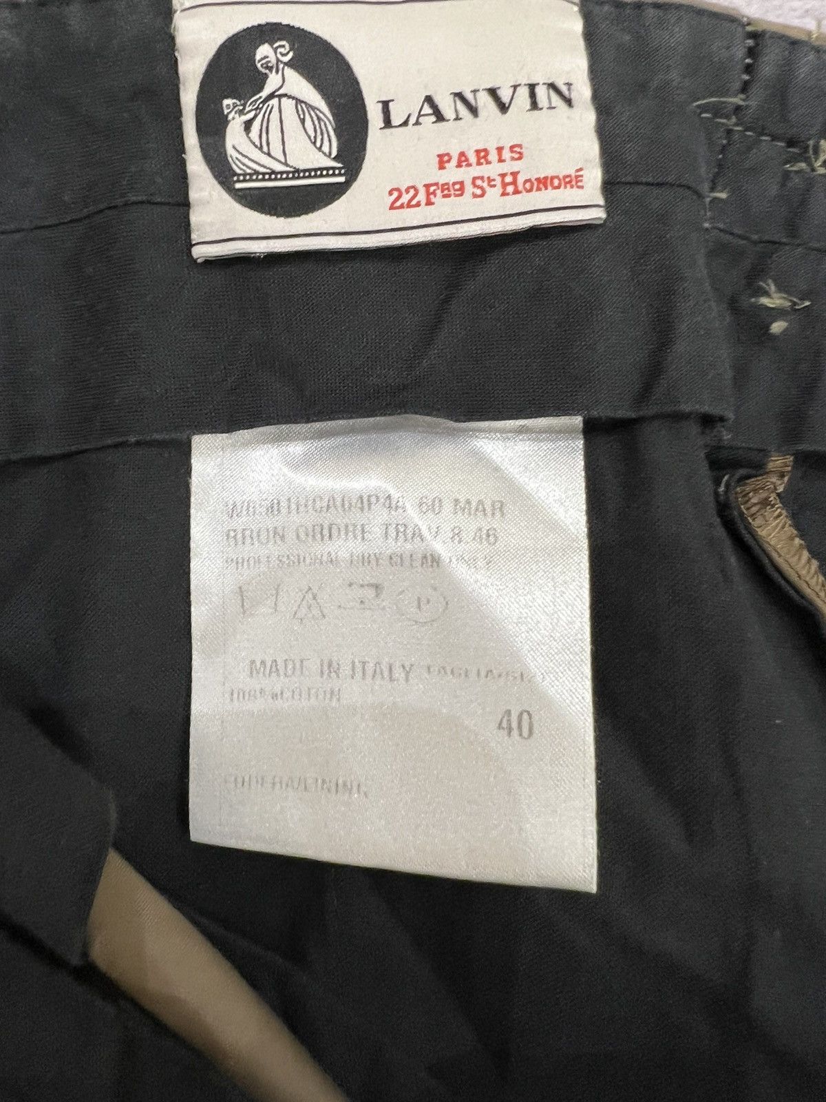 Lanvin Lanvin Paris Suit Pants Size 27" / US 4 / IT 40 - 7 Thumbnail