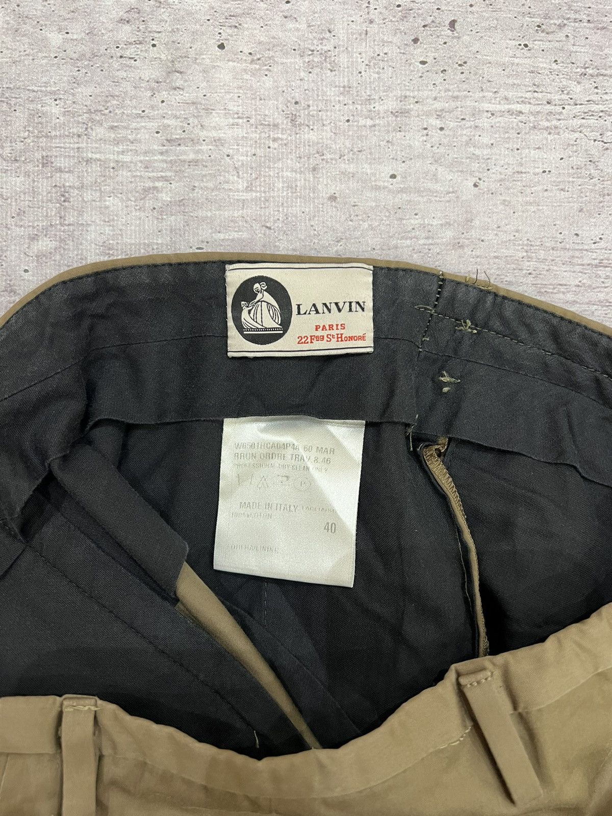 Lanvin Lanvin Paris Suit Pants Size 27" / US 4 / IT 40 - 6 Thumbnail